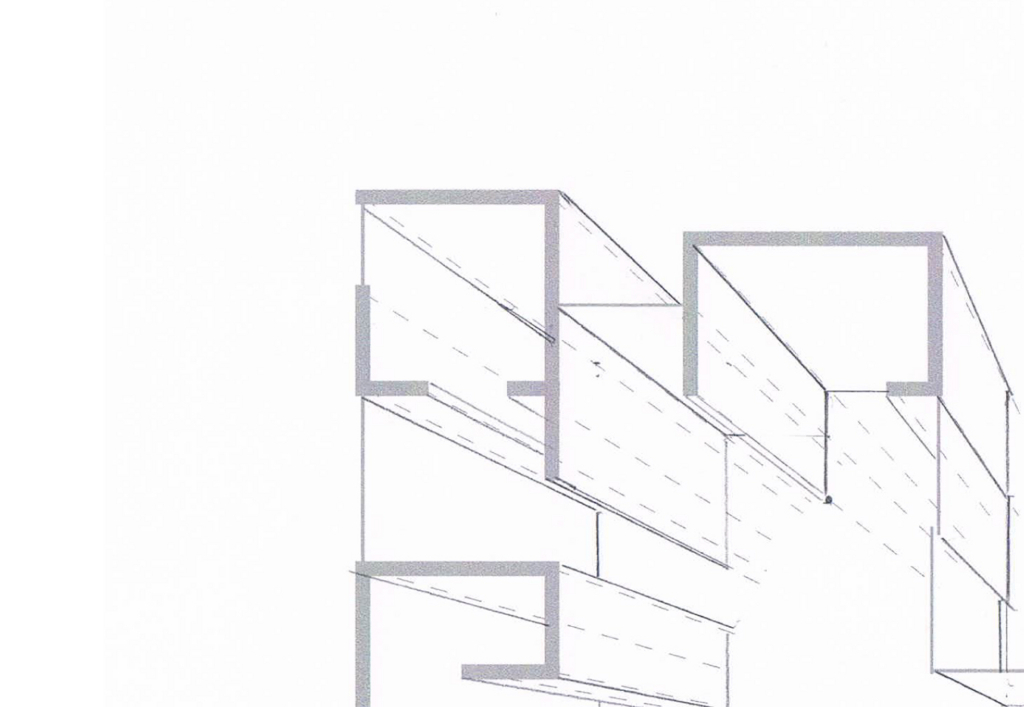 図3-2 消失点から離れた空間は歪んで見える