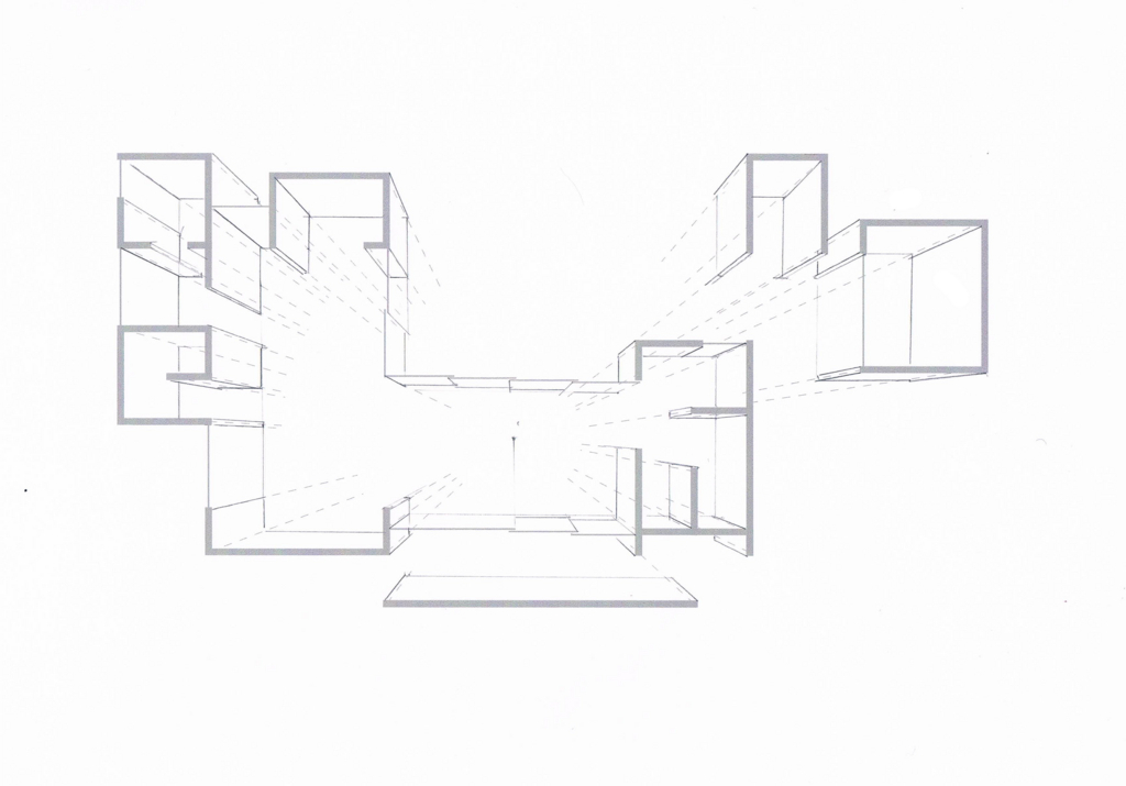 図5 赤線②にそって床を描く